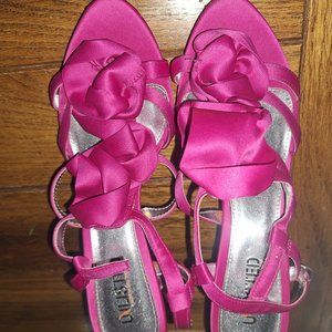 Pink women's heels